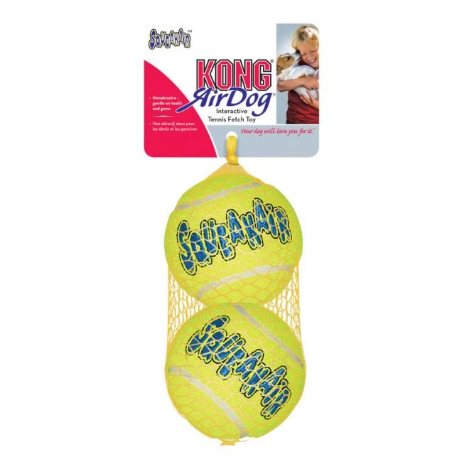 KONG AirDog Squeaker Tennisballer (S)