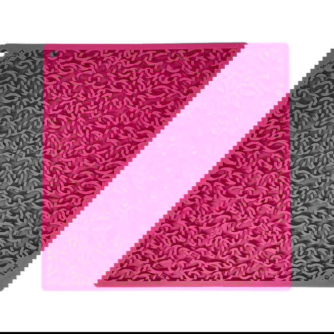 SodaPup Slikkematte Flower Rosa (L)