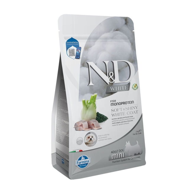 Farmina N&D White Dog Sea Bass & Spirulina S 2 kg