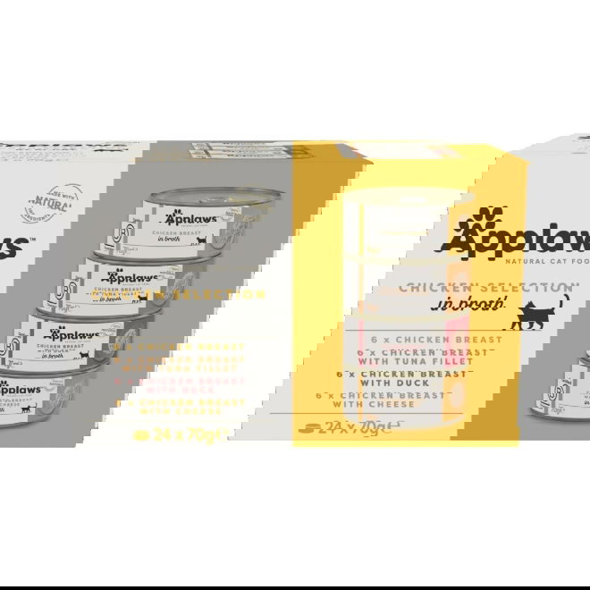 Applaws Selection in Broth Chicken 24x70 g