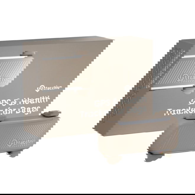 Tractive GPS & Health Tracker for Hund Brun
