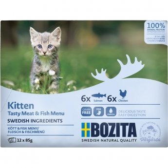 Bozita Kitten Multibox i Sås 12x85 g