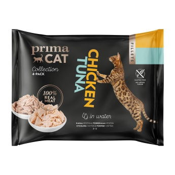 PrimaCat Tuna with Chicken in Water (4x50 g)