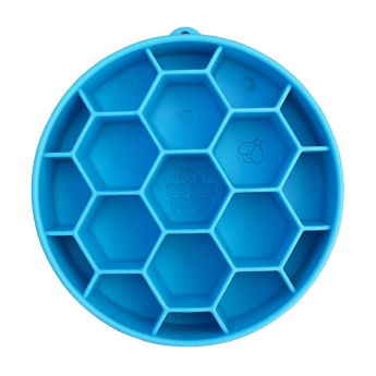 SodaPup Slow Feeder Honey Comb 20 cm (Blå)