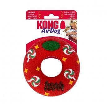 KONG Holiday AirDog Squeaker Donut