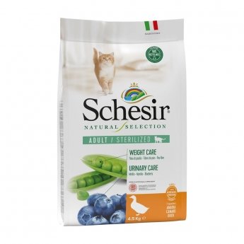 Schesir Natural Selection Adult Sterilized Duck (4,5 kg)