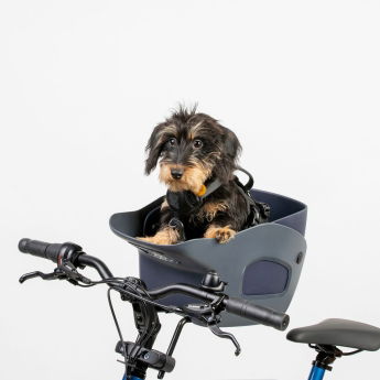 Kvisp Cykelkorg till Hund med Sele Grå