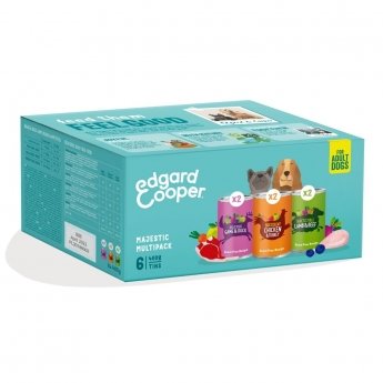 Edgard & Cooper Dog Adult Multipack Lamm, Kyckling & Vilt 6x400g