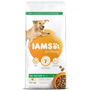 Iams for Vitality Dog Adult Large Breed Chicken 12 kg