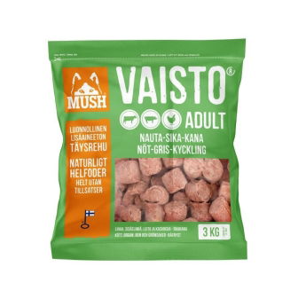 Mush Vaisto Nöt-Gris-Kyckling (3 kg)