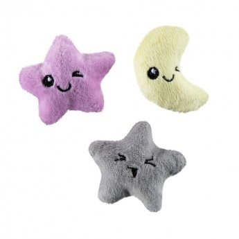 Little&Bigger Kitten Basics Små Mjukisar Måne och Stjärna 3-Pack