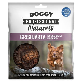 Doggy Professional Naturals Hundgodis Grishjärta 100 g