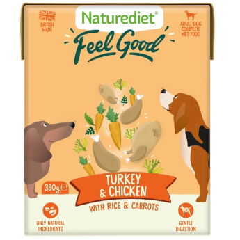 Naturediet Feel Good Kalkon & Kyckling (390 g)