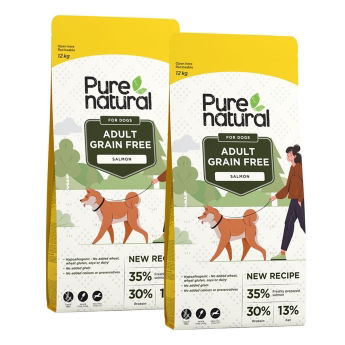 Purenatural Dog Adult Grain Free Salmon 2 x 12 kg
