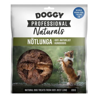 Doggy Professional Naturals Hundgodis Nötlunga 100 g