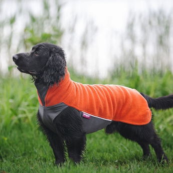 Pomppa Jumppa Fleecetäcke Hund Orange
