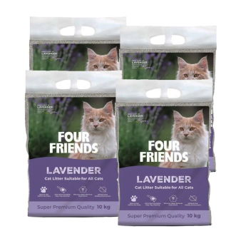 FourFriends Kattesand Lavender 4x10 kg