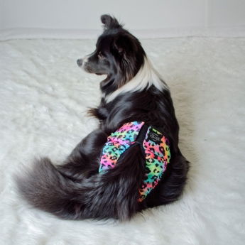 Ruttunuttu Tikskydd Rosa/Blå Leopard
