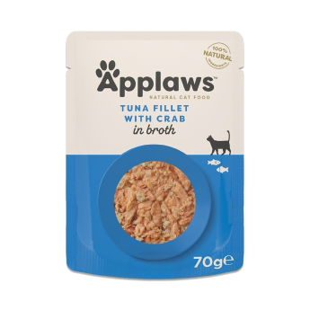 Applaws Tuna Fillet with Crab in Broth 70 g