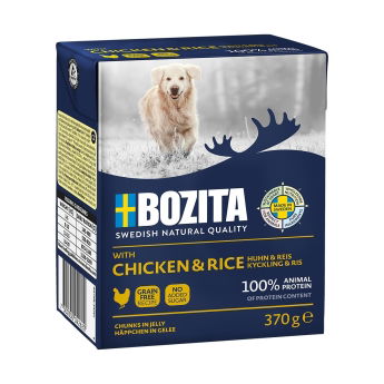 Bozita Kyckling & Ris Bitar i Gelé 370 g