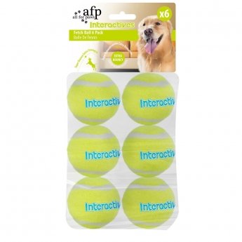 All For Paws Fetch N Treat Extrabollar 6,5 cm 6-pack