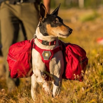 RuffWear Palisades Klövjeväska Röd