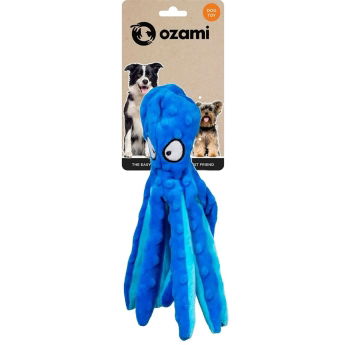 Ozami Prasslande Hundleksak Bläckfisk 33 cm (Blå)