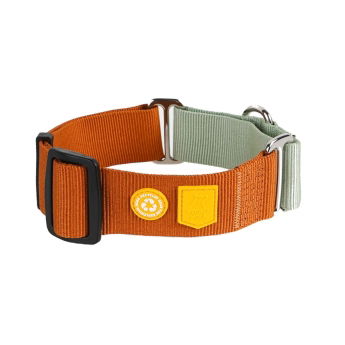 Woolly Wolf Color Block Halvstryp Halsband Terracotta Mix