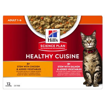 Hills Science Plan Feline Adult Healthy Cuisine Chicken & Salmon 12x80 g