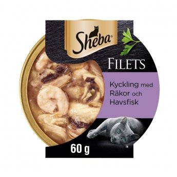 Sheba Kyckling, Räka och Fisk i Sås 60 g