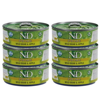 Farmina N&D Cat Prime Wild Boar & Apple 6x70 g