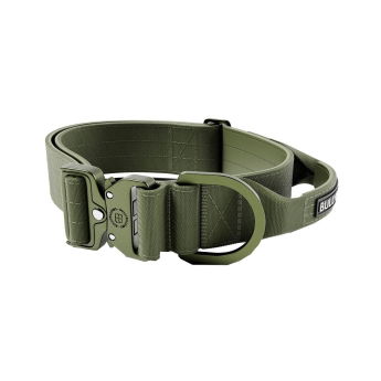 BullyBillows Combat Hundhalsband med Handtag Grön 5 cm