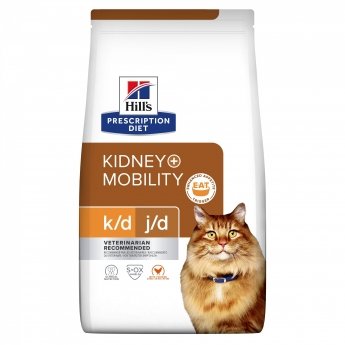 Hill&#39;s Prescription Diet Feline k/d j/d Kidney + Mobility Chicken