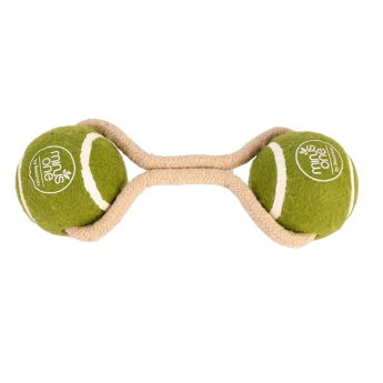 Beeztees Duo Tennisbollar med Rep