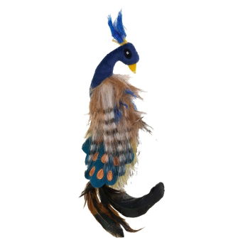 PetZone Påfågel med Fjädrar Kattleksak