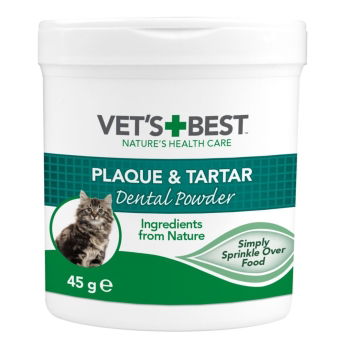 Vets Best Cat Plack- och tandstenspulver 45 g