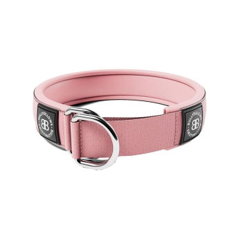 BullyBillows Hundhalsband Halvstryp Reflekterande Rosa 5 cm