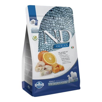 Farmina N&D Dog Ocean Cod, Pumpkin & Orange M/L (2,5 kg)