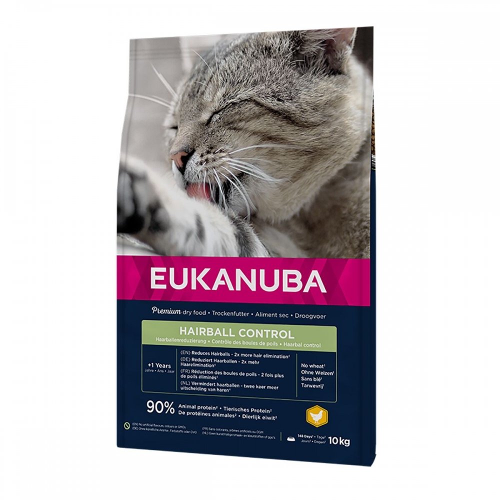 Eukanuba Cat Adult Hairball Control Chicken (10 kg)