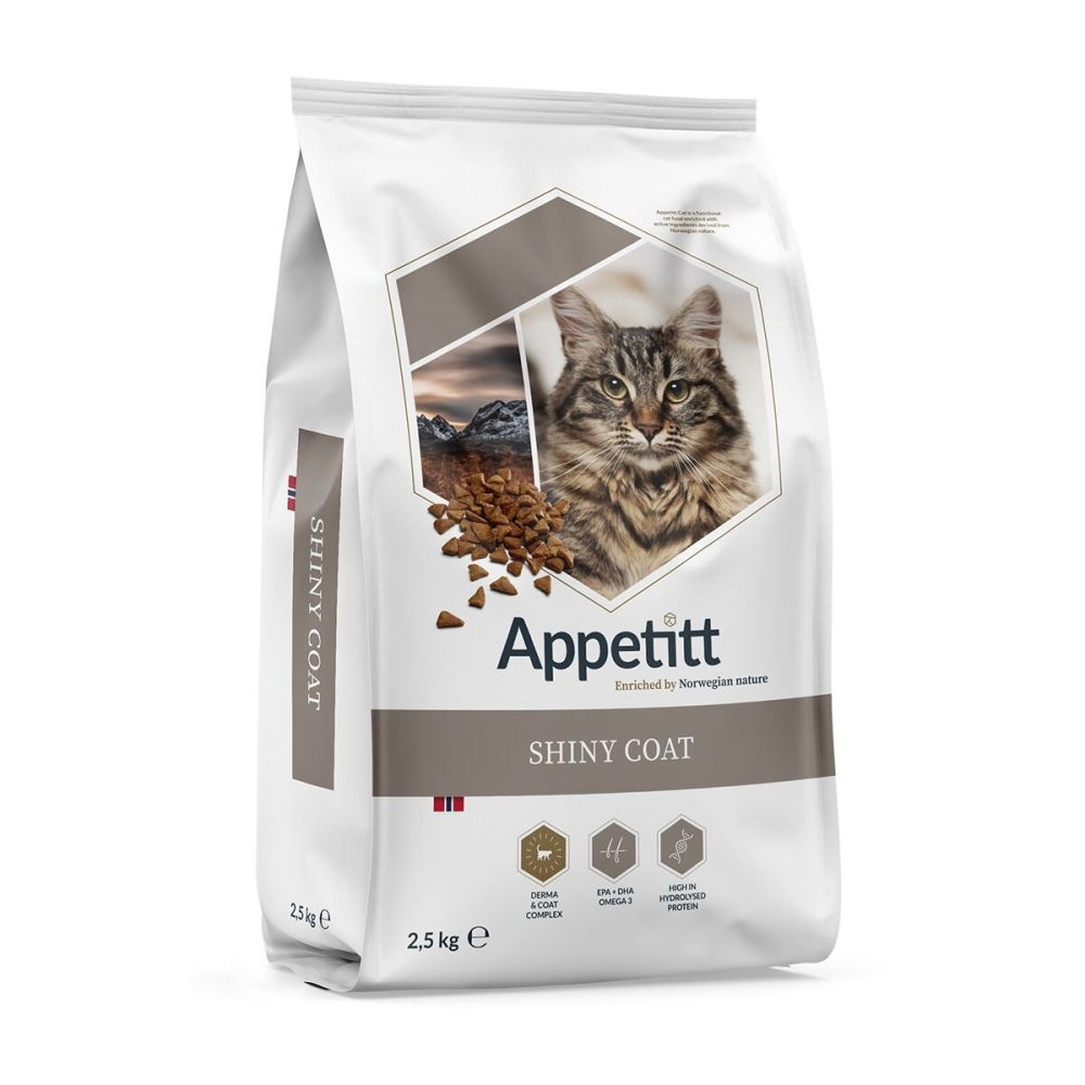 Läs mer om Appetitt Cat Shiny Coat 2,5 kg