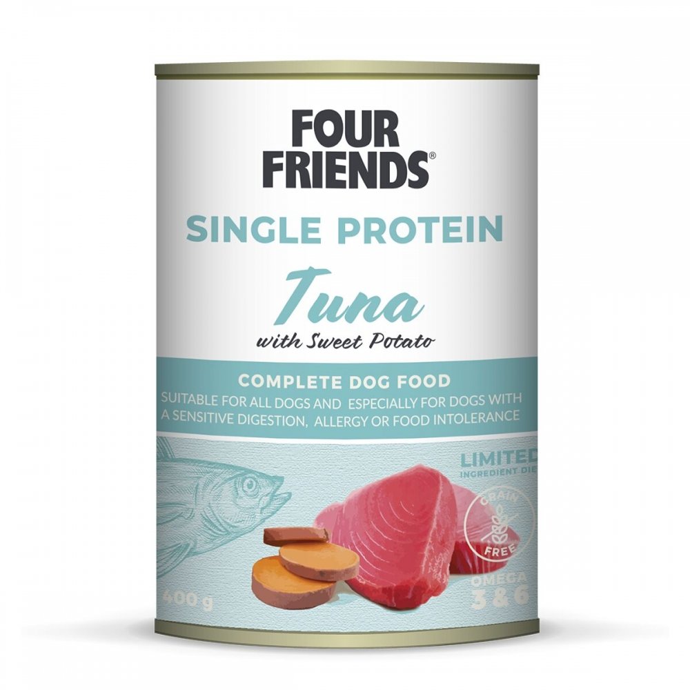 Läs mer om Four Friends Dog Single Protein Tuna 400 g