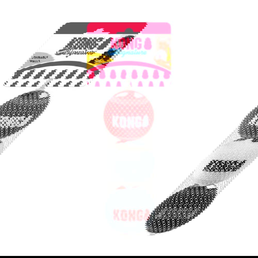 KONG Signature Sport Hundbollar M 6 cm 3-pack