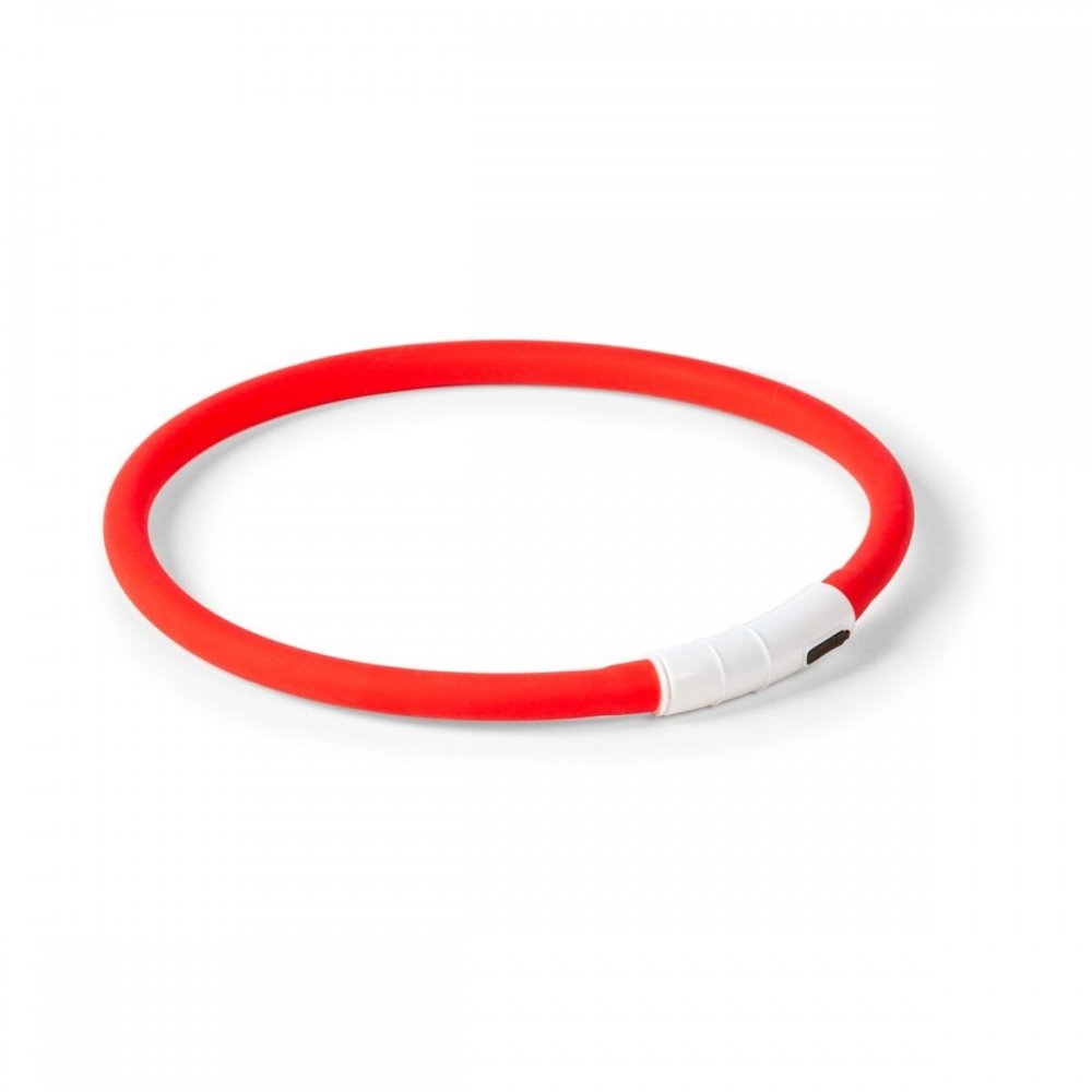 Little&Bigger LED-halsband 55 cm (Röd)