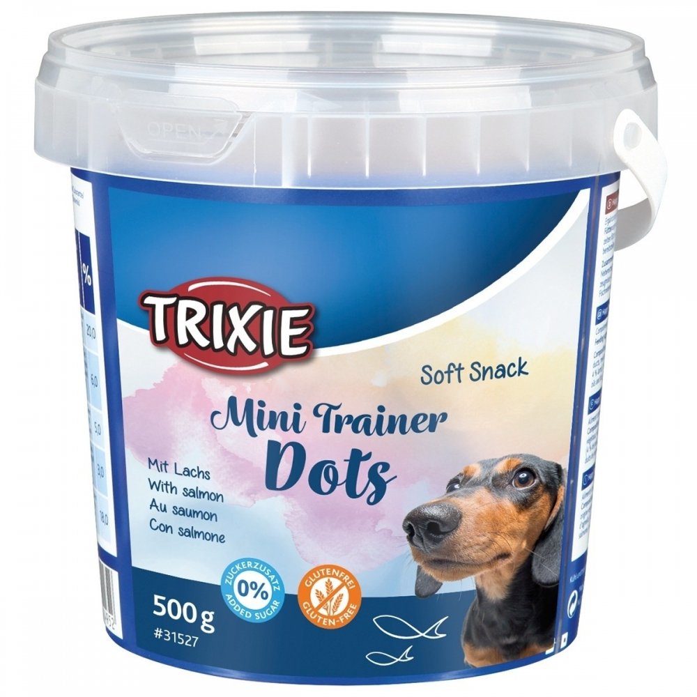 Läs mer om Trixie Mini Trainer Dots Soft Snack Salmon 500 g