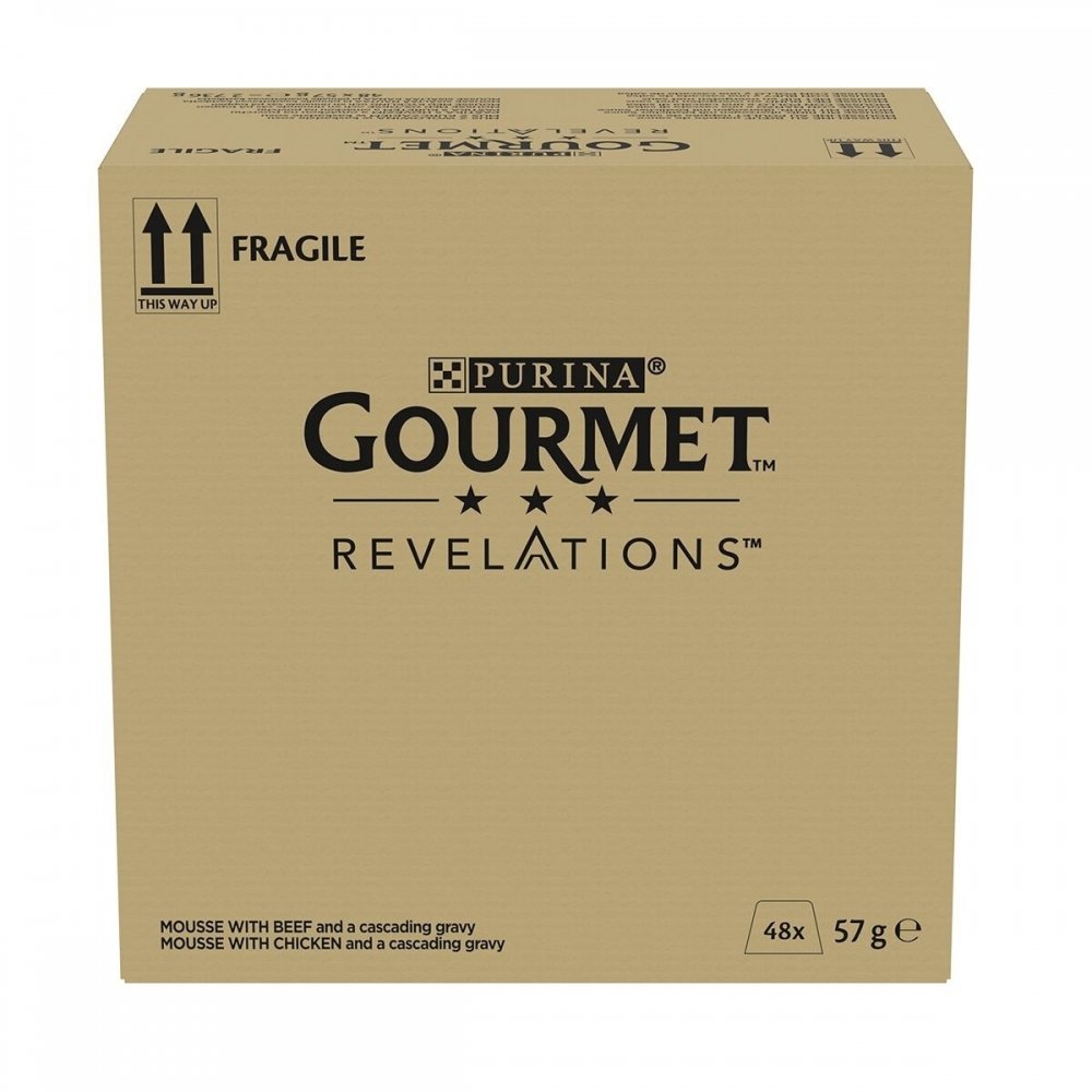 Läs mer om Gourmet Revelations Mix Beef & Chicken 48x57 g