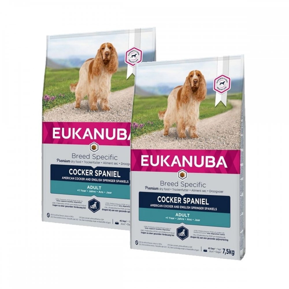 Läs mer om Eukanuba Dog Breed Specific Cocker Spaniel 2x7,5kg