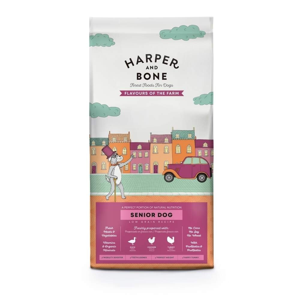 Läs mer om Harper & Bone Dog Senior/Light Flavours Farm (12 kg)
