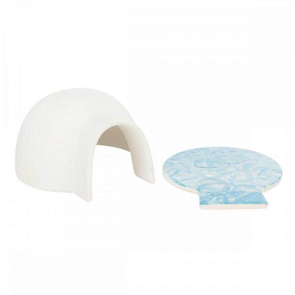 Alternativ bild 1 för Trixie Igloo med kylplatta, mus/hamster, keramik, 13x9x15cm, vit