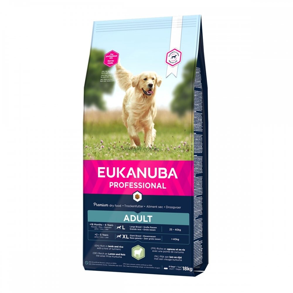 Läs mer om Eukanuba Dog Breeder Adult Large Breed Lamb & Rice 18 kg