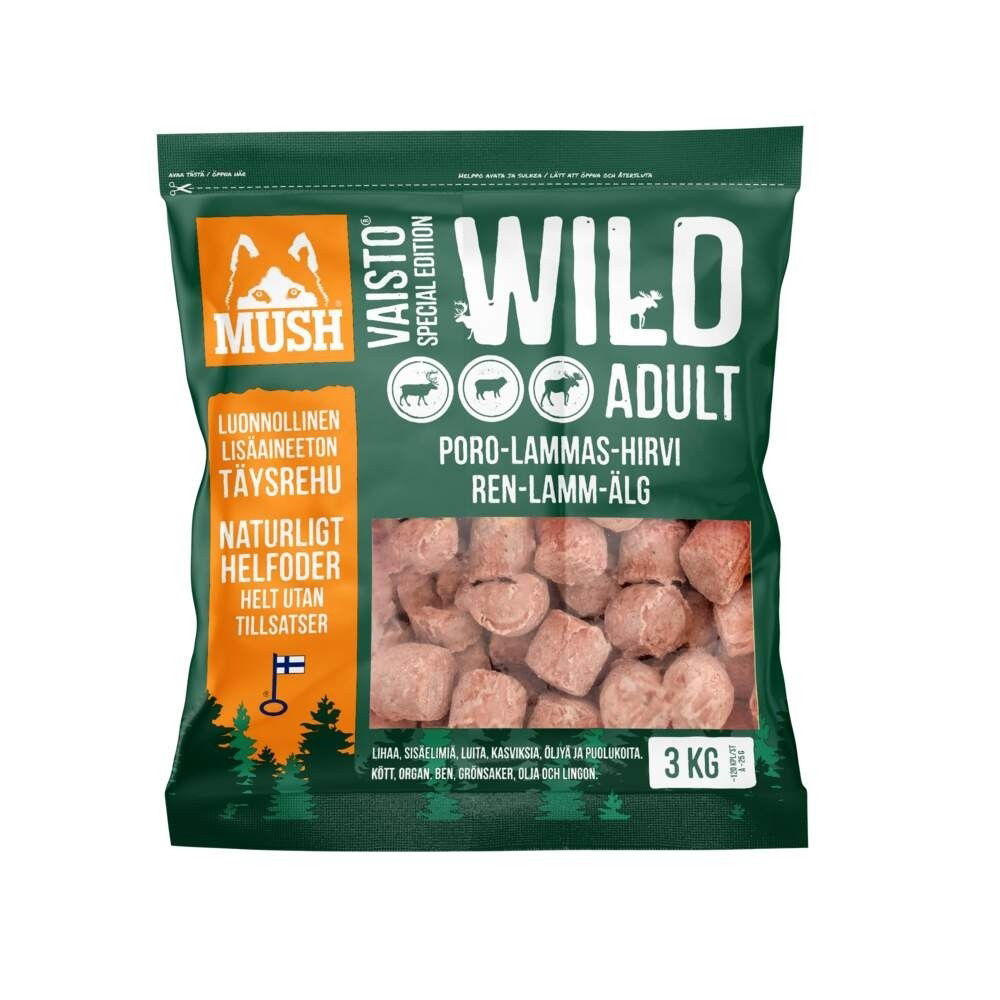 Mush Vaisto Wild Ren-Lamm-Älg Köttbullar (3 kg)